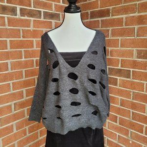 Oversized gray sweater from Express